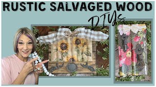 How to use Salvaged/Reclaimed Wood for Home Decor DIYs/Rustic @lateknightcreations