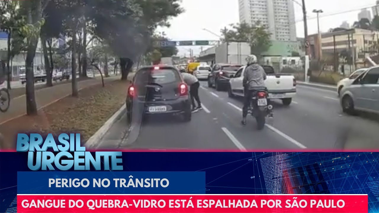 Gangue do quebra-vidro está espalhada por São Paulo | Brasil Urgente