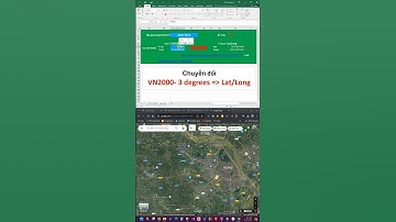 Chia sẻ file Excel chuyển đổi toạ độ VN2000 sang Vĩ độ Kinh độ