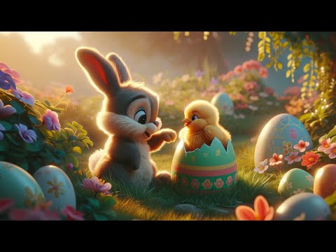 Easter Bunny Rabbits, Chicks and Eggs - Calm Jazz Background Music Playlist to De-Stress and Focus