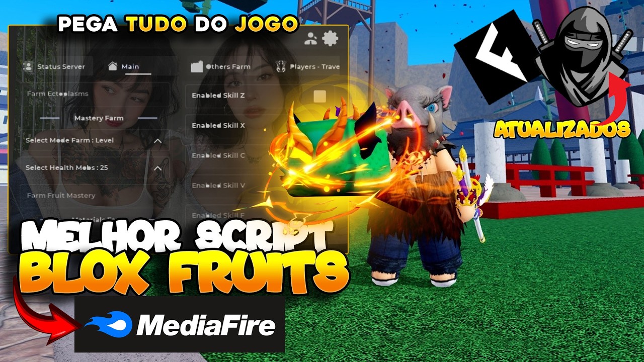 SAIU AGORA!!💥 NOVO SCRIPT BLOX FRUITS PARA CELULAR NOVAS FUNÇÕES AUTO FARM - (MOBILE e PC)