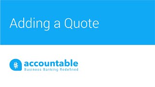 accountable GCC - Raising a Quote