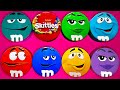 Satisfying Video | Delightful Unpacking Colorful Skittles &amp; Yummy M&amp;M'S Candy From Mystery Tins ASMR