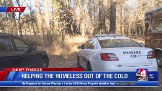 Ogden police doing a ‘sweep’ Wednesday to help homeless find a warm place to sleep