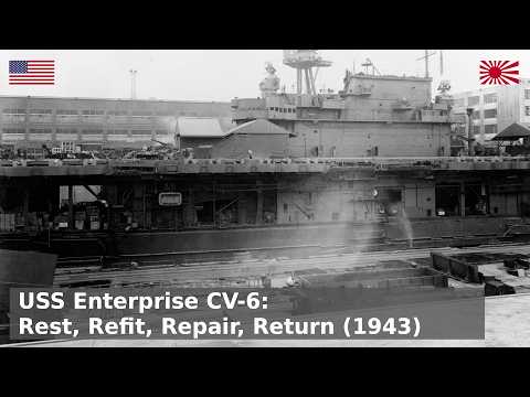 USS Enterprise CV-6 - After what this ship has been through...rest (1943)