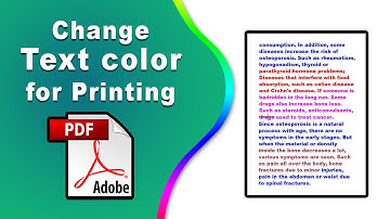 How to change text color in pdf for printing using Adobe Acrobat Pro DC
