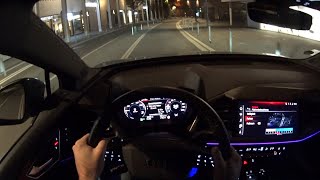 2025 Audi Q4 Sportback 55 e-tron quattro - city night drive | POV