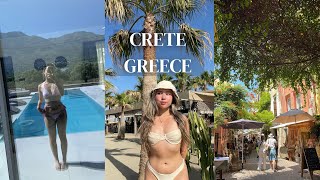 Crete Vlog #1 | Elafonissi Beach, Chania, Luxury Villa a lot of Food 🌴☀️