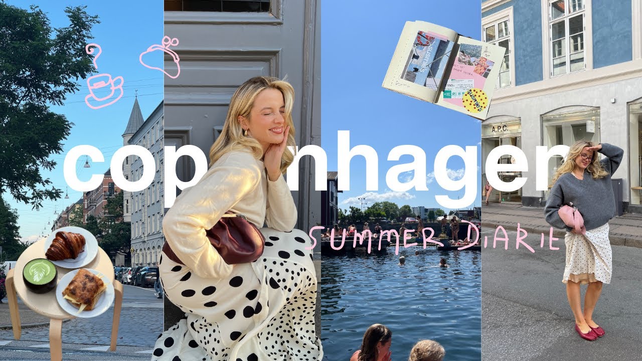 copenhagen summer diaries | café hopping, bakeries, swimming & exploring the city VLOG