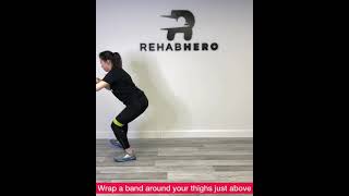 Strengthen your hip and knees with Monster Walks