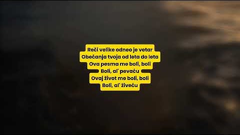 Tea Tairović - More bez brodova (Lyrics Video by Blkan Vibes)