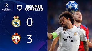 Real Madrid 0-3 CSKA – GOLES Y RESUMEN - Grupo G - UEFA Champions League