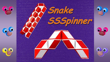 How To Make A Fidget Spinner with Snake Puzzle or Rubik