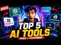 🔥 Top 5 FREE AI Tools Every Creator Must Use in 2026