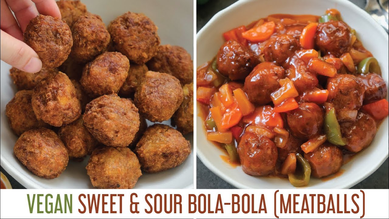 Sweet and Sour Meatballs-Filipino Style - Foxy Folksy