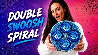 Most Wanted Tutorial‼️ Double Swoosh Spiral | Sacred Geometry Spiral (practice sheets UPDATE! 👇🏻)