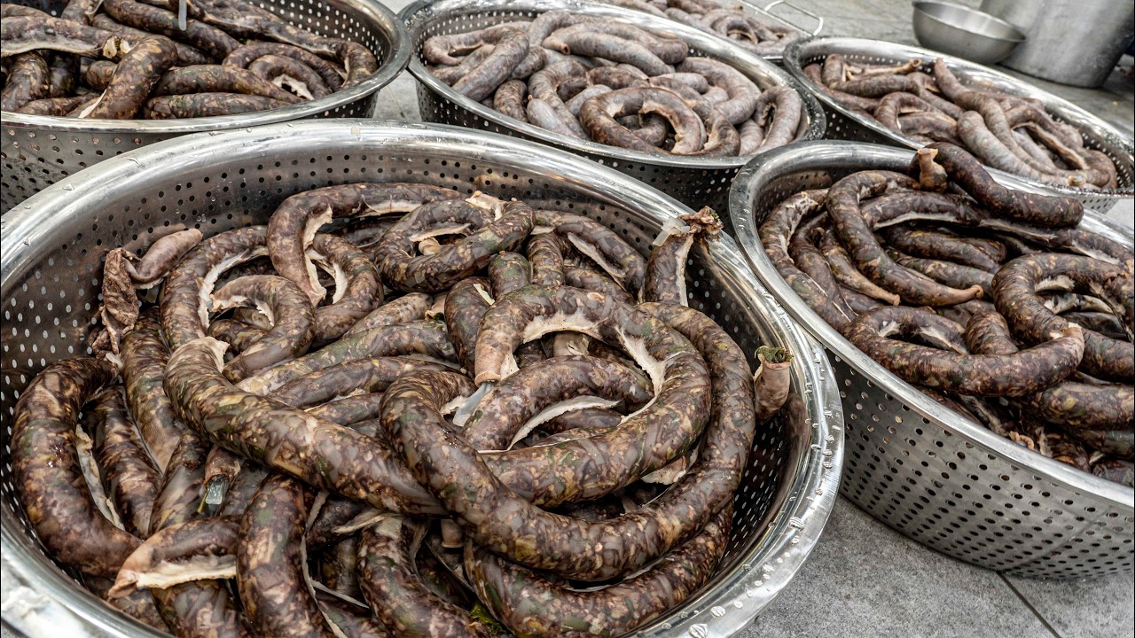 30년 동안 매일 새벽 100% 수제로 만든 역대급 수제 순대 맛집! 대기업 회장님들도 단골된 레전드 순대│Blood sausage, sundae