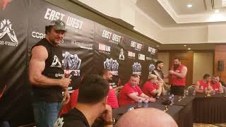 Devon Larratt and Genadi Kvikvinia press conference show down