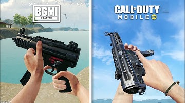 CODMobile Vs Battlegrounds Mobile India - Weapon Sound, Reload & Inspect Animation Comparison