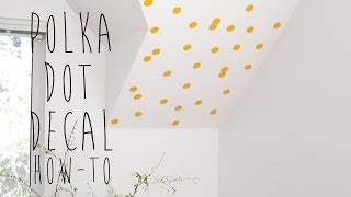 UrbanWalls | How To Install Small Polka Dot Decals