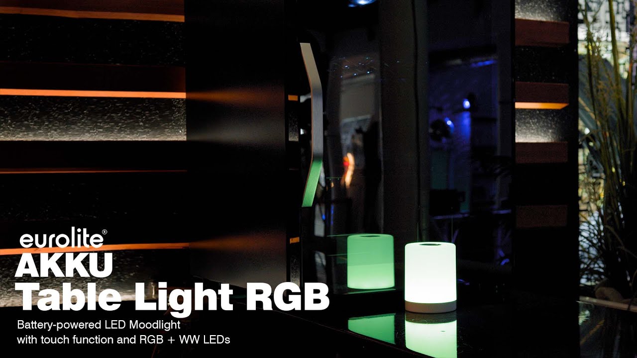 Tischleuchte RGB Farbwähler und warmweiß - Touch Funktion - USB  Ladefunktion