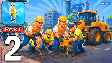 Road Builder Idle - Gameplay Walkthrough Part 2 - Office Building Simulator Game (Android, iOS)