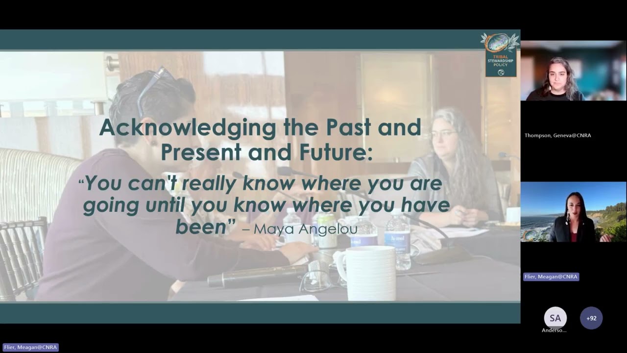 Tribal Consultations and Engagement for Tribal Stewardship