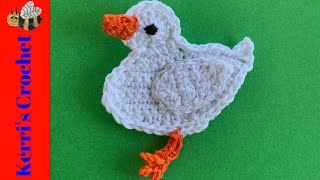 Crochet Duck Tutorial – Crochet Applique Tutorial
