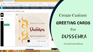 Create Custom Dussehra Wishes Card with Name, Message and Quote screenshot 3