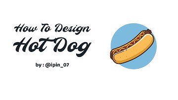 How To Design Hot Dog with CorelDraw X8 [Real Speed Process]