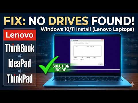 How to Fix No Drives Found During Windows 10 or 11 Installation