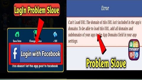 Fix Facebook Login Problem Slove In Ludo King