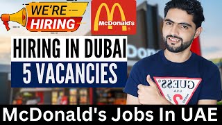 Latest Job Vacancy in McDonald's Dubai
