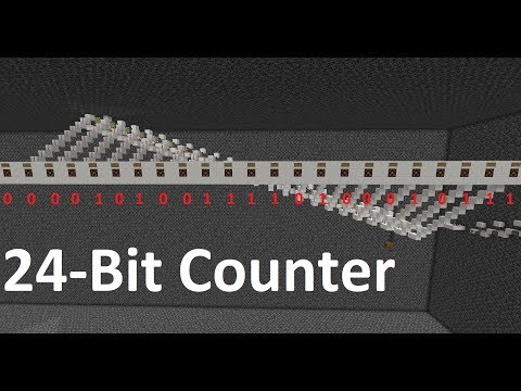 minecraft 24 bit counter (short tutorial)