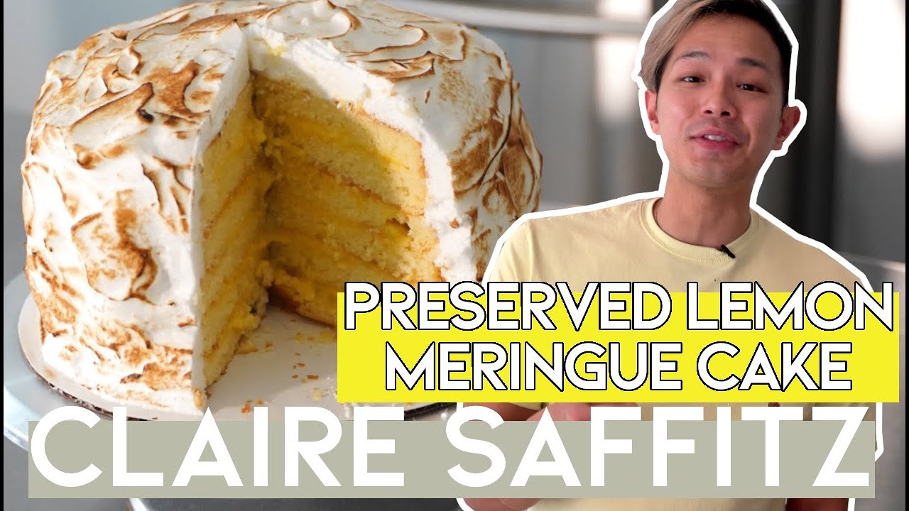 TORCHED LEMON MERINGUE CAKE // claire saffitz x dessert person