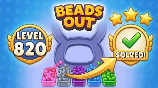 Beads Out Level 820 Walkthrough & Solution 🔴🧠 (iOS/Android)