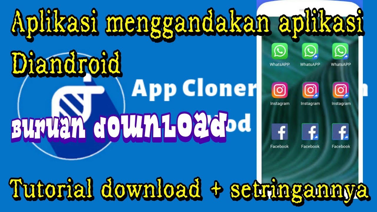 Aplikasi clone premium terbaru menggandakan semua aplikasi di android