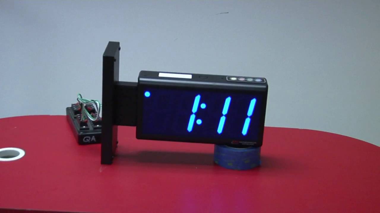 BRG Precision Product's SL440B-2SB - 4 Digit, 4 inch Double-sided UHF Wireless Digital Clock