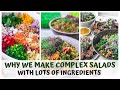 WHY WE MAKE COMPLEX SALADS AND LOTS OF INGREDIENTS? RAW FOOD VEGAN