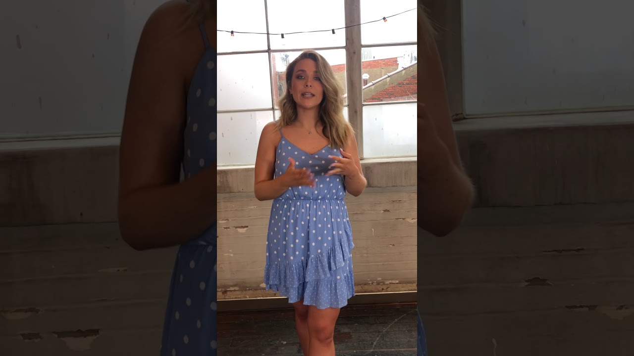 Piper Blue Polka Dot Dress