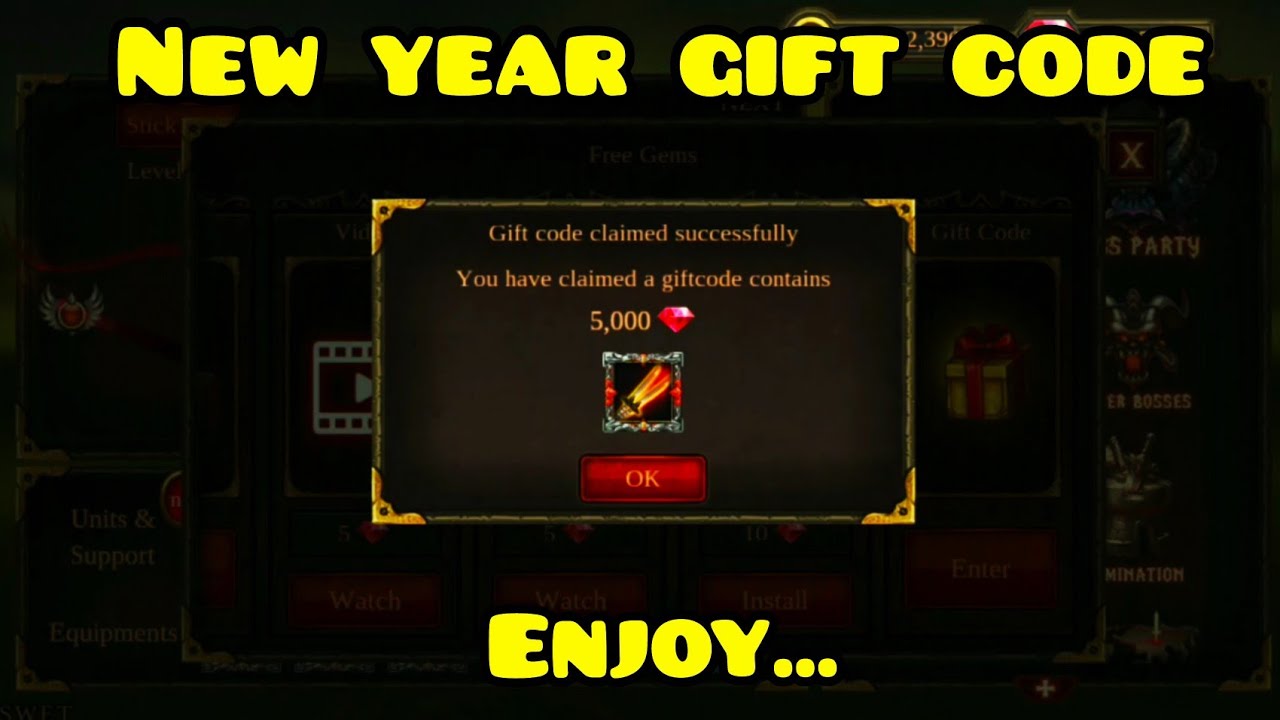 2022 New Year Gift Code | Swet | Epic Heroes War - Super Heroes - Youtube