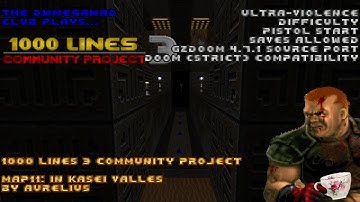 DWMegawad Club Playthrough: 1000 Lines 3 Community Project - MAP11 - In Kasei Valles