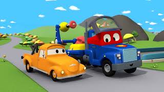 A Giant Drill to save Charlie the Crane ! - Carl the Super Truck in Car City | Children Cartoons