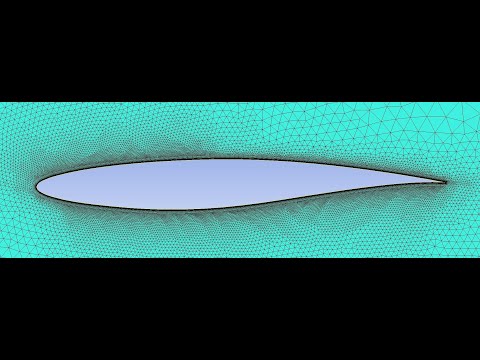 基于icem+fluent翼型气动仿真ansys流场仿真案例课程airfoil  cfd simulation Aerodynamic simulation by ansys icem fluent