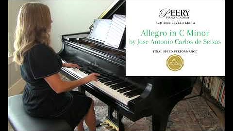 Allegro in C Minor by Jose Antonio Carlos de Seixas (RCM Level 5 List A 2022 Celebration Series)