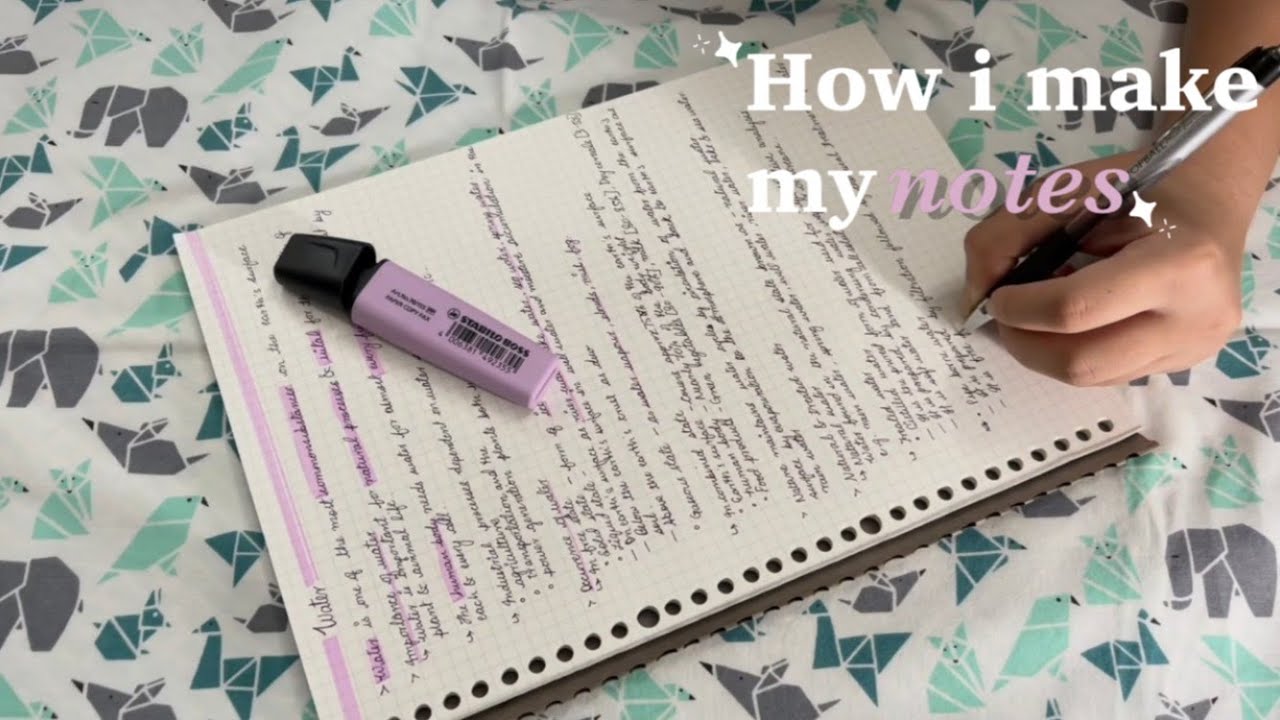 Create Me Notes How I make my notes 📑 - YouTube