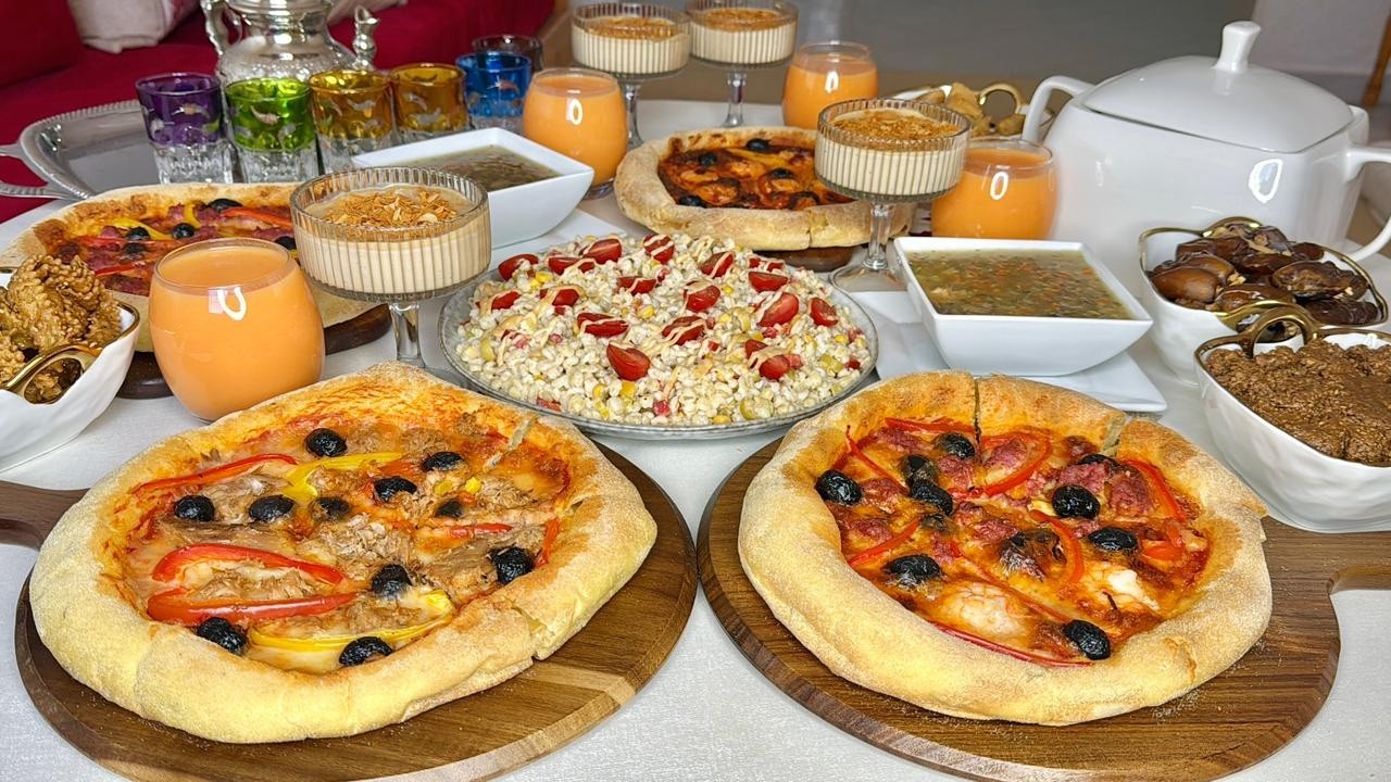 بلا حيرة وكترت التخمام طبيلة لفطور التامن في رمضان🌙بشهيوات إقتصادية فيها فطور عشاء والسحور👌