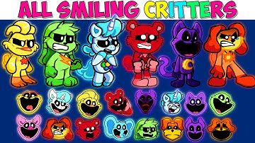 FNF Character Test | Gameplay VS My Playground | ALL Smiling Critters Test