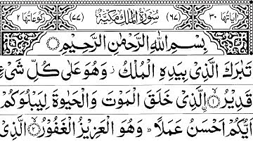 سورة الملك تلاوة جميلة بصوت القارئ0092