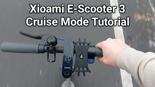 Xiaomi Mi Electric Scooter 3 Cruise Control Tutorial